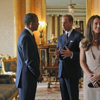 El Príncipe Guillermo, la Duquesa Catalina y los Obama en Londres