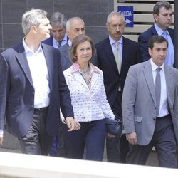 La Reina Sofía visita al Rey Juan Carlos en el Hospital
