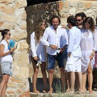 Andrea Casiraghi con unos amigos en Ibiza