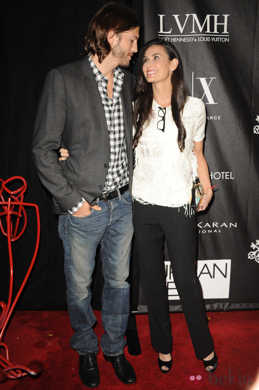 Demi Moore y Ashton Kutcher, enamorados en los Stephan Weiss Apple Awards