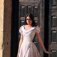 Dafne Fernández en el rodaje de 'Tierra de lobos'