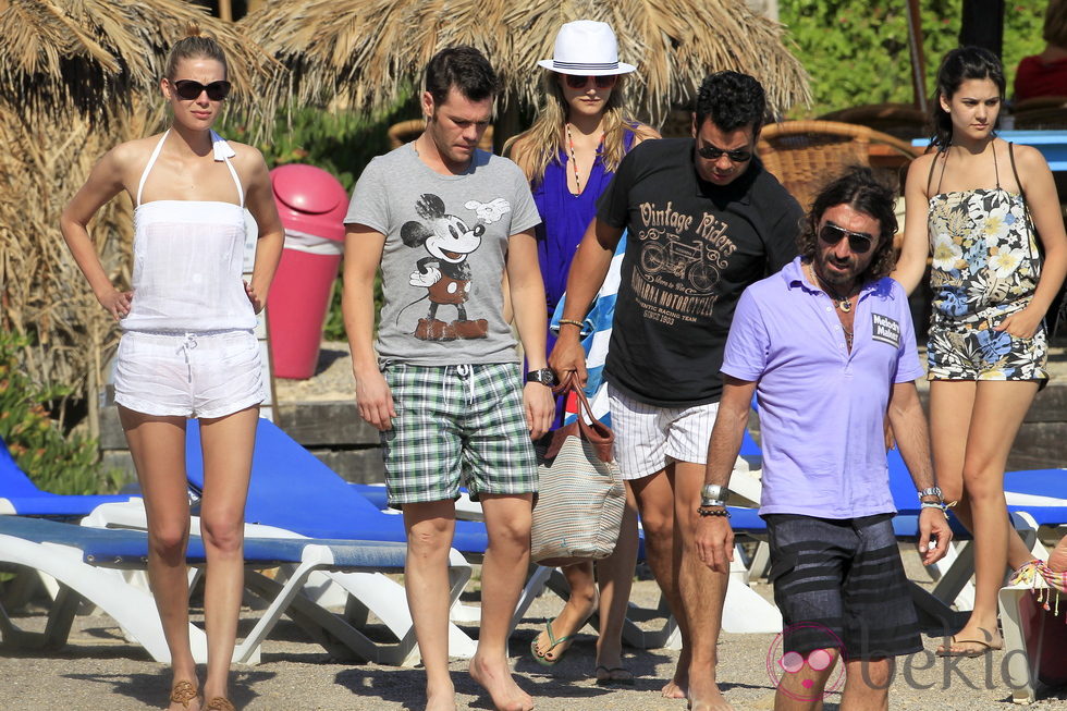 Fonsi Nieto, Alba Carrillo y Javier Hidalgo en Ibiza
