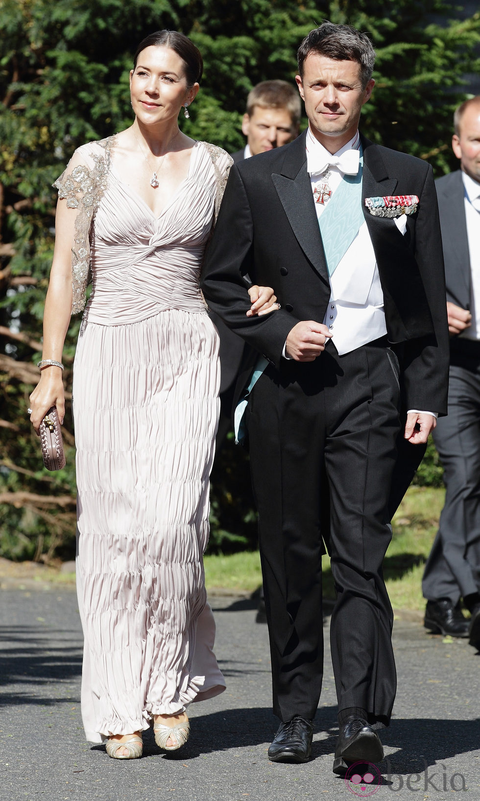 Federico de Dinamarca y Mary Donaldson en la boda de la Princesa Natalia