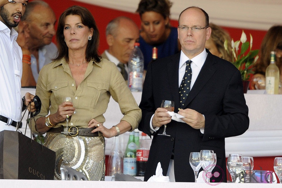 Carolina y Alberto de Mónaco en el Concurso de Hípica de Monte-Carlo