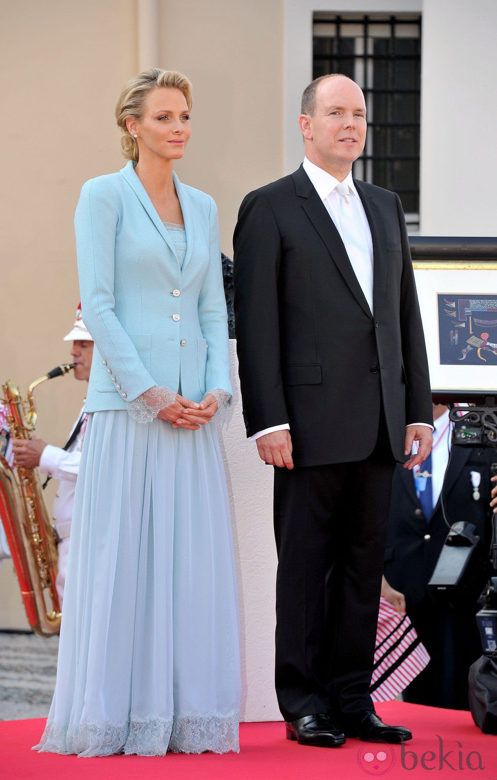 Los Príncipes Alberto II y Charlene de Mónaco tras su boda civil