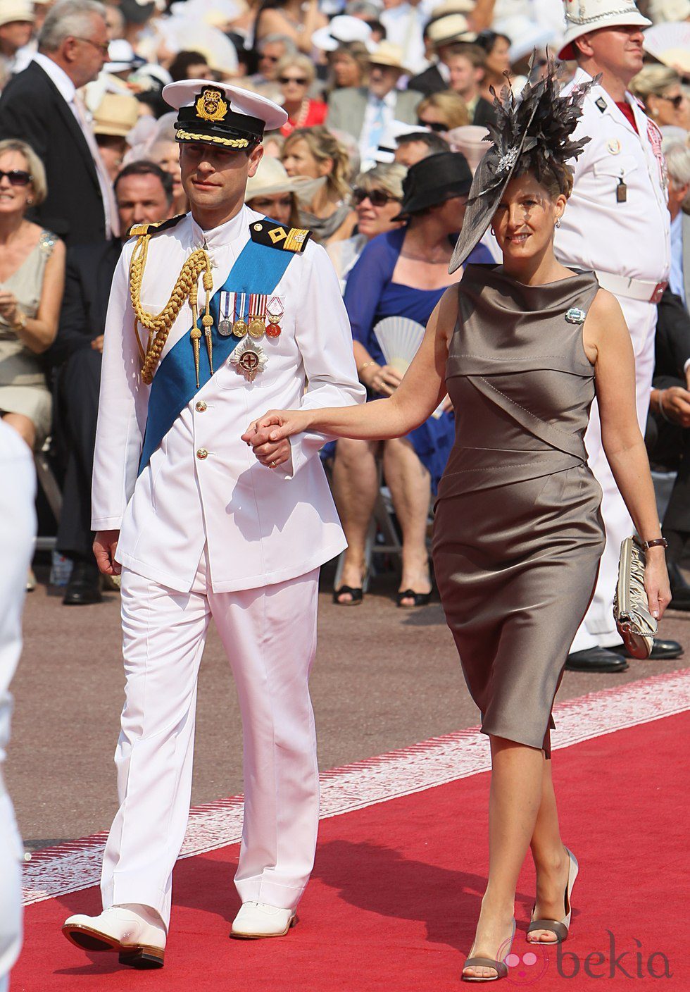 Los Condes de Wessex en la boda religiosa de Alberto y Charlene
