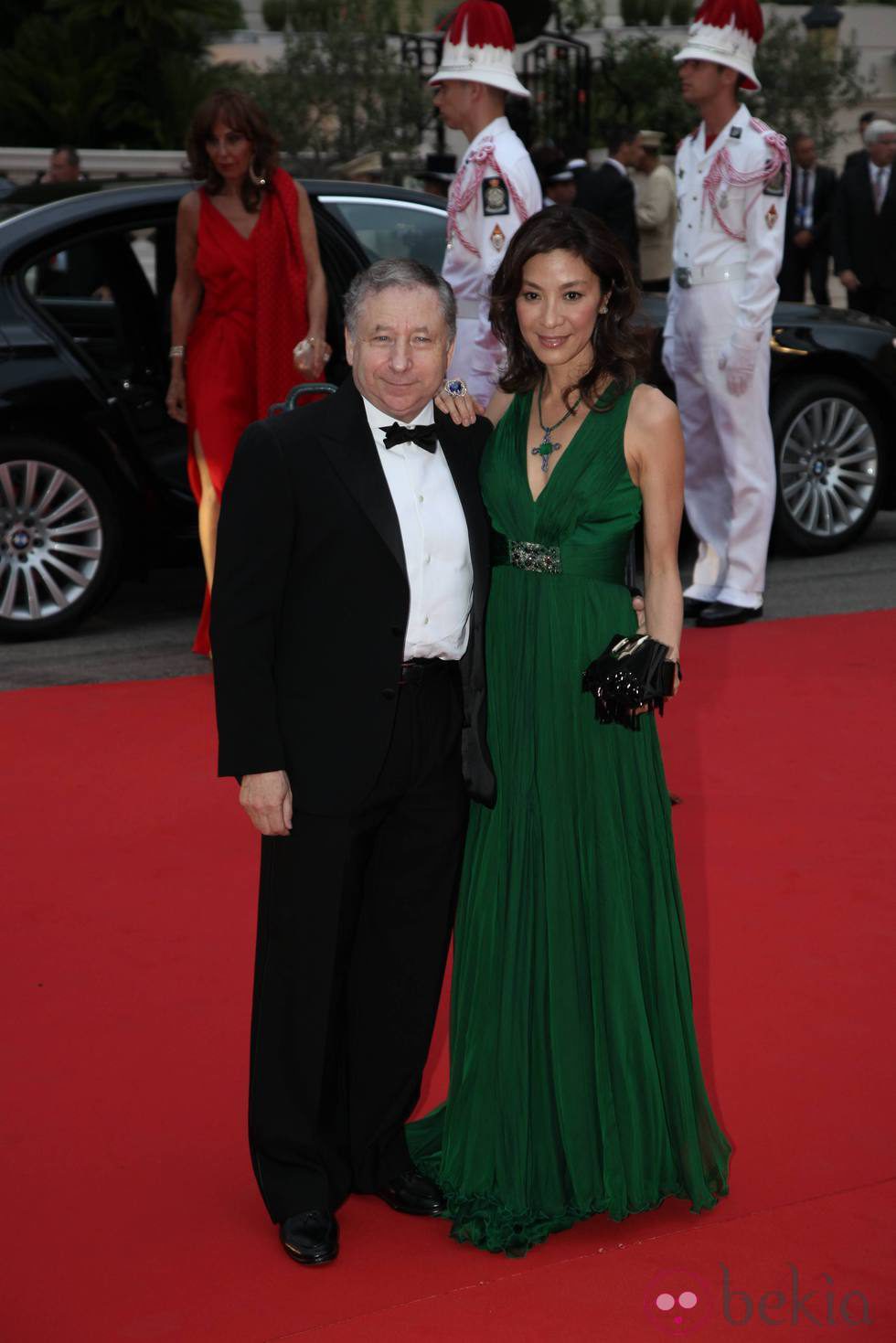 Jean Todt y Michelle Yeoh en la cena de gala tras la boda de Alberto de Mónaco