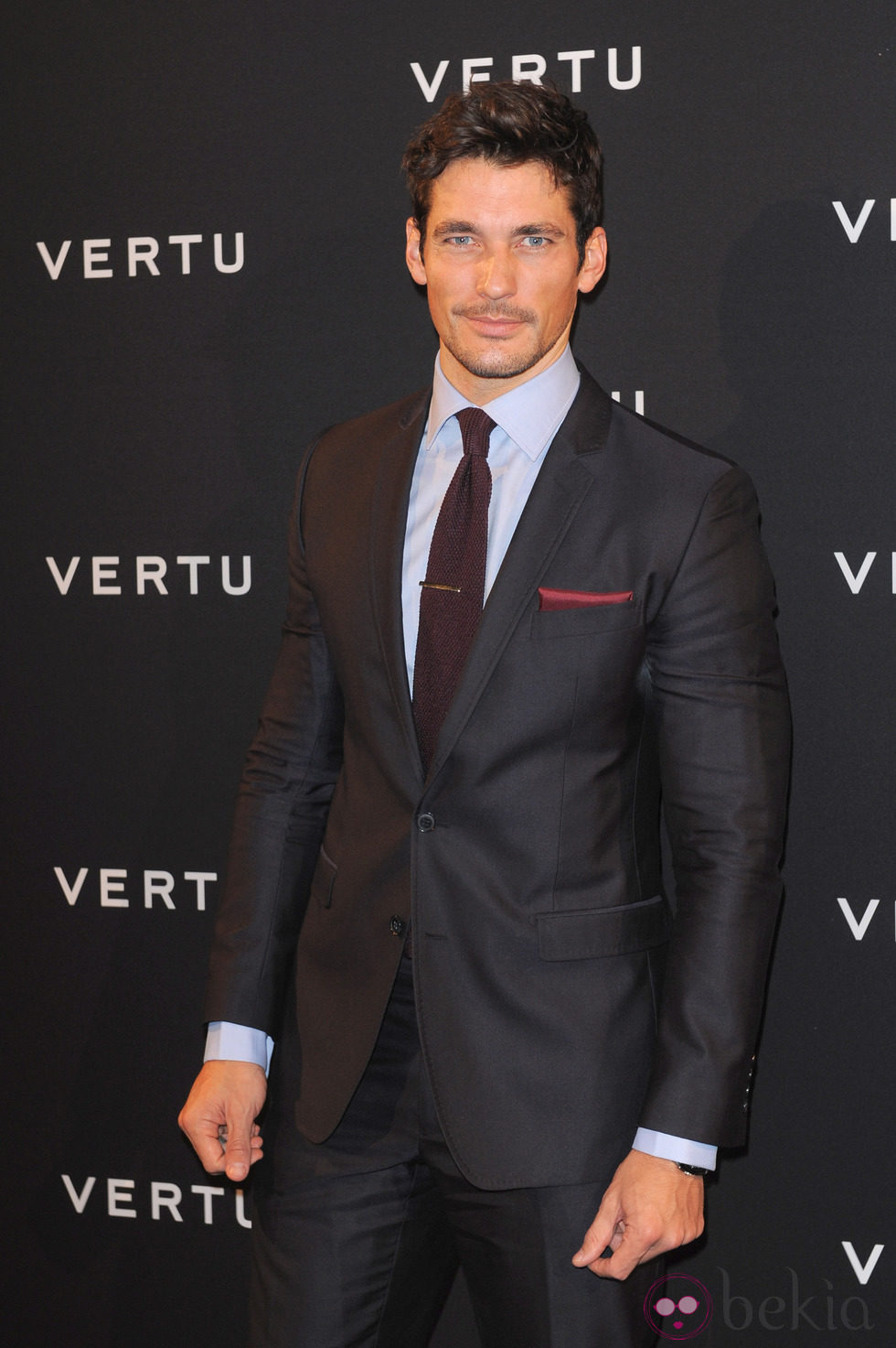 El modelo Davd Gandy en la fiesta Vertu en Milán