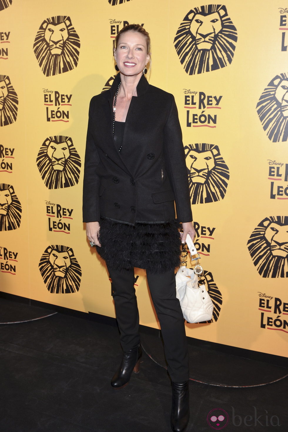 Anne Igartiburu en el estreno del musical 'El Rey León' en Madrid