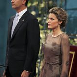 Don Felipe y doña Letizia en la ceremonia de los Premios Príncipe de Asturias 2011