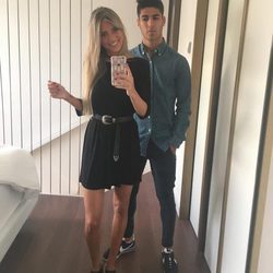 Marco Asensio y su novia Marina Muntaner