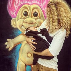 Azahara 'GH 15' junto a su pequeña Natura