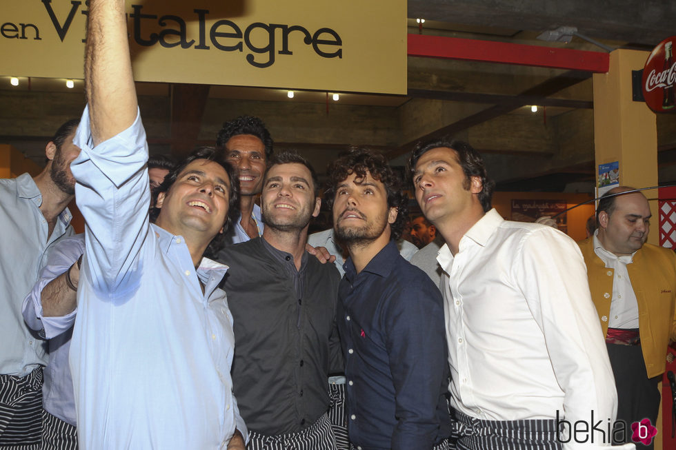 Fran Rivera, Óscar Higares, Fonsi Nieto y Miguel Abellán en el Rastrillo Nuevo Futuro 2016