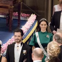 Carlos Felipe de Suecia y Sofia Hellqvist en los Premios Nobel 2016