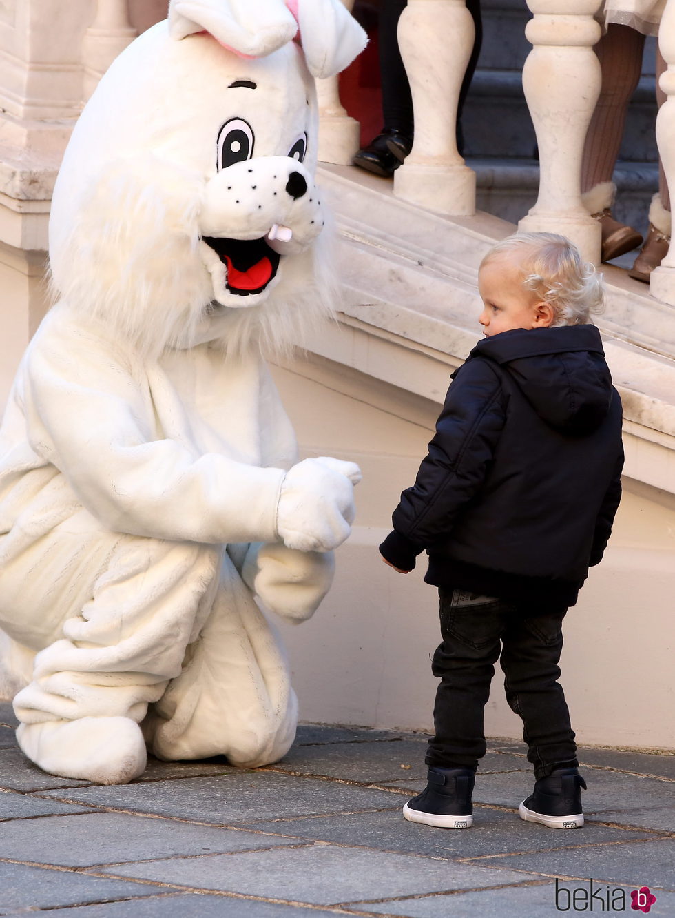Jacques de Mónaco en la fiesta infantil de Navidad 2016