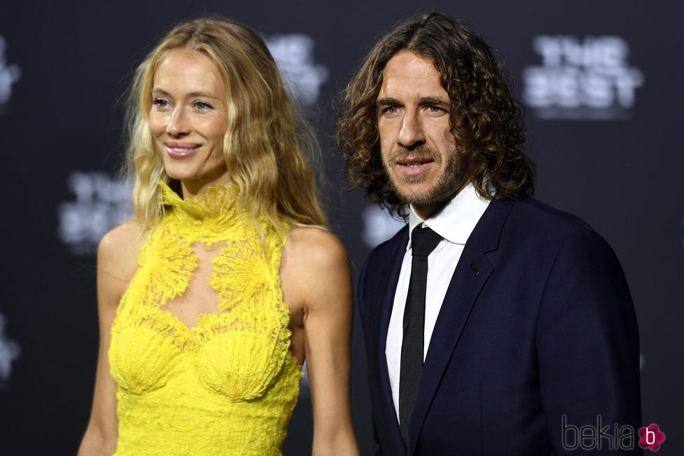 Carles Puyol y Vanesa Lorenzo en The Best FIFA Awards 2016