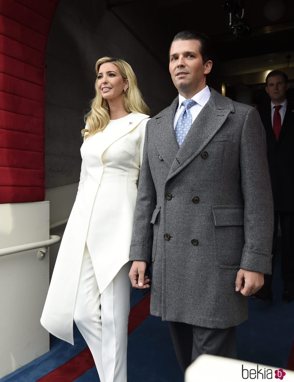 Ivanka Trump y Donald Trump Jr en la toma de posesión a la presidencia de Estados Unidos