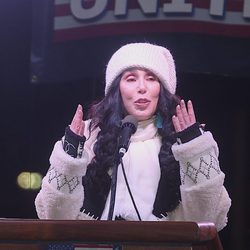Cher en la Marcha de las Mujeres en Washington