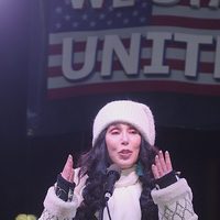 Cher en la Marcha de las Mujeres en Washington