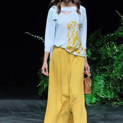 Joana Sanz desfilando para Scorpion en la 080 Barcelona Fashion