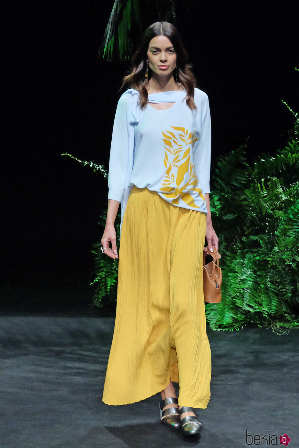 Joana Sanz desfilando para Scorpion en la 080 Barcelona Fashion