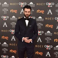 Javier Rey en la alfombra roja de los Premios Goya 2017