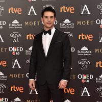 Alejo Sauras en la alfombra roja de los Premios Goya 2017