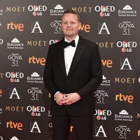 Patrick Ness en la alfombra roja de los Premios Goya 2017