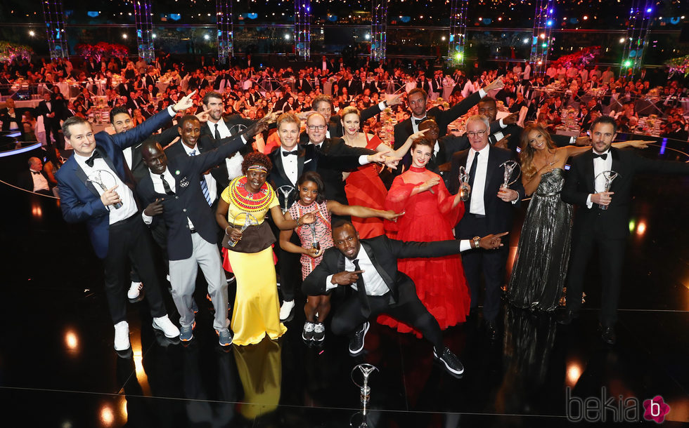 Alberto y Charlene de Mónaco, Hugh Grant y los ganadores de los Premios Laureus 2017