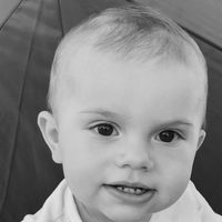 Oscar de Suecia en su 1 cumpleaños