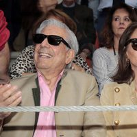 Isabel Preysler y Mario Vargas Llosa en un festejo taurino en Illescas