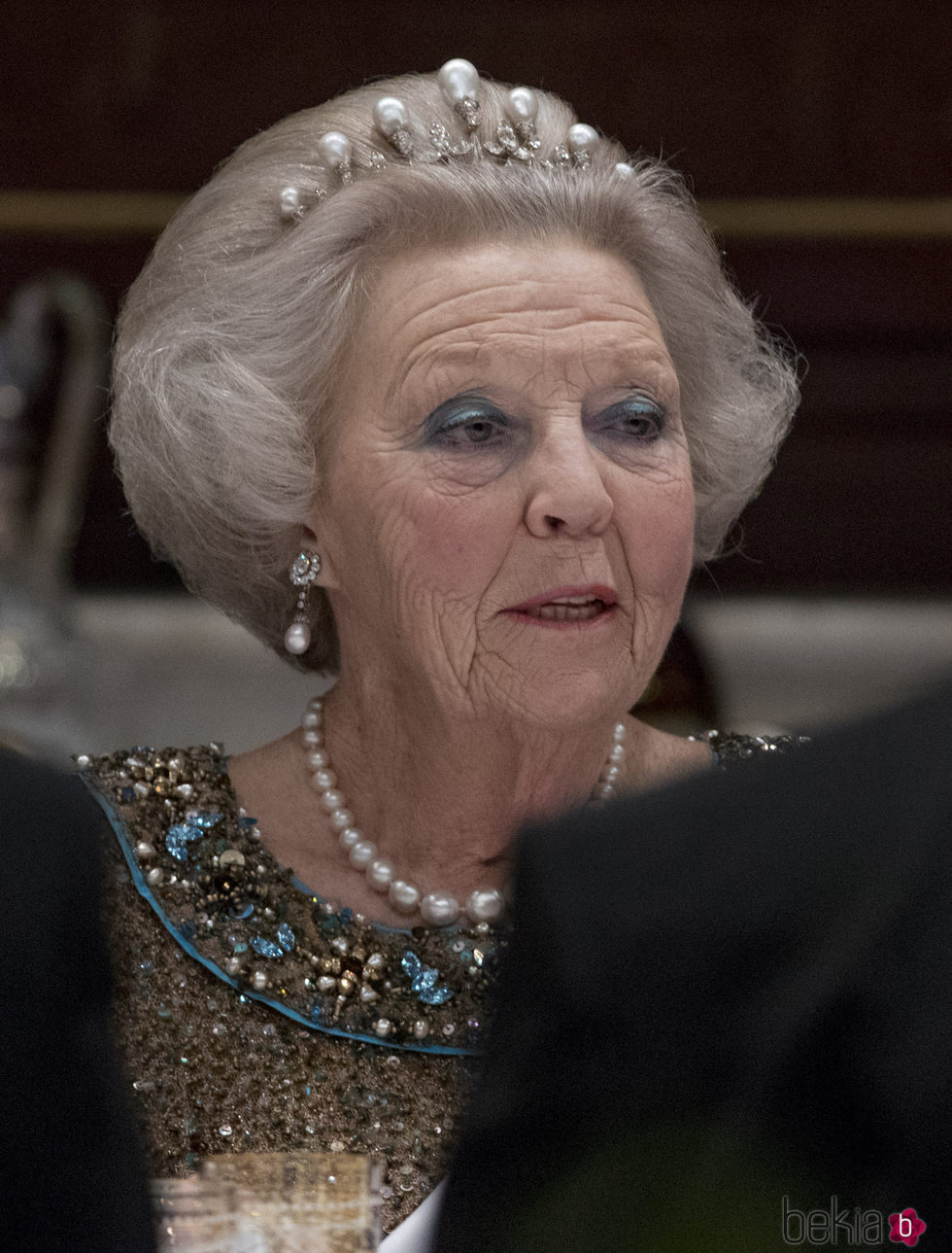 La Princesa Betariz de Holanda en la visita del Presidente de Argentina