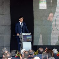 Cristiano Ronaldo en la inauguración de su aeropuerto