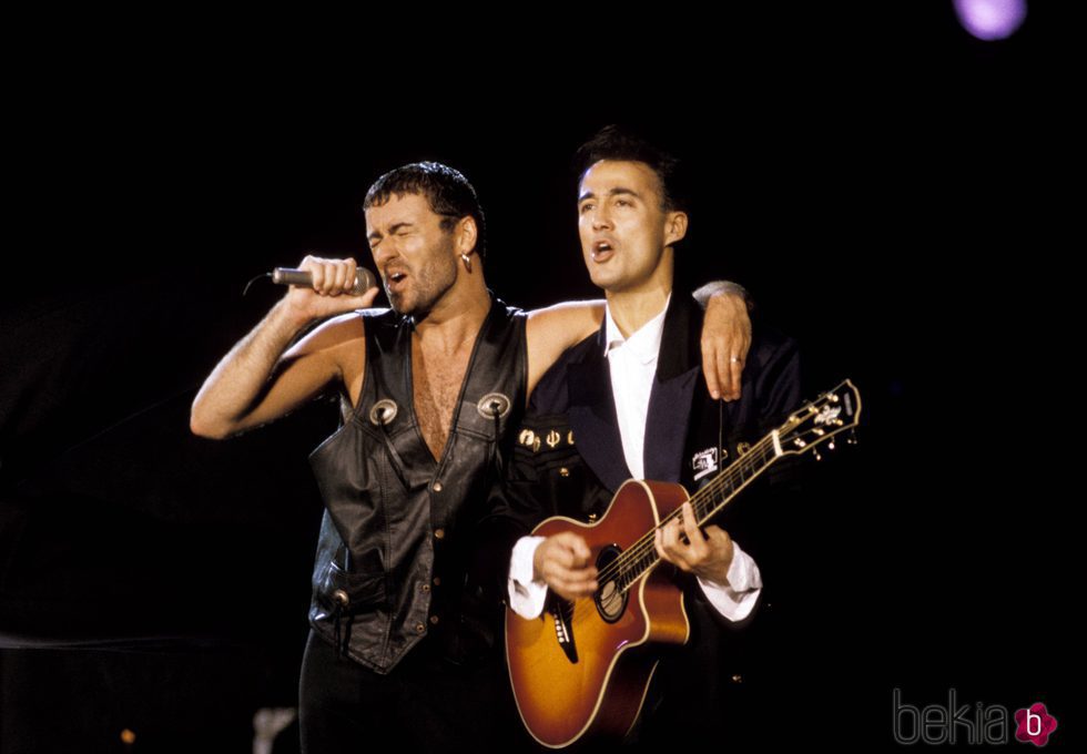 George Michael y Andrew Ridgeley durante una actuación