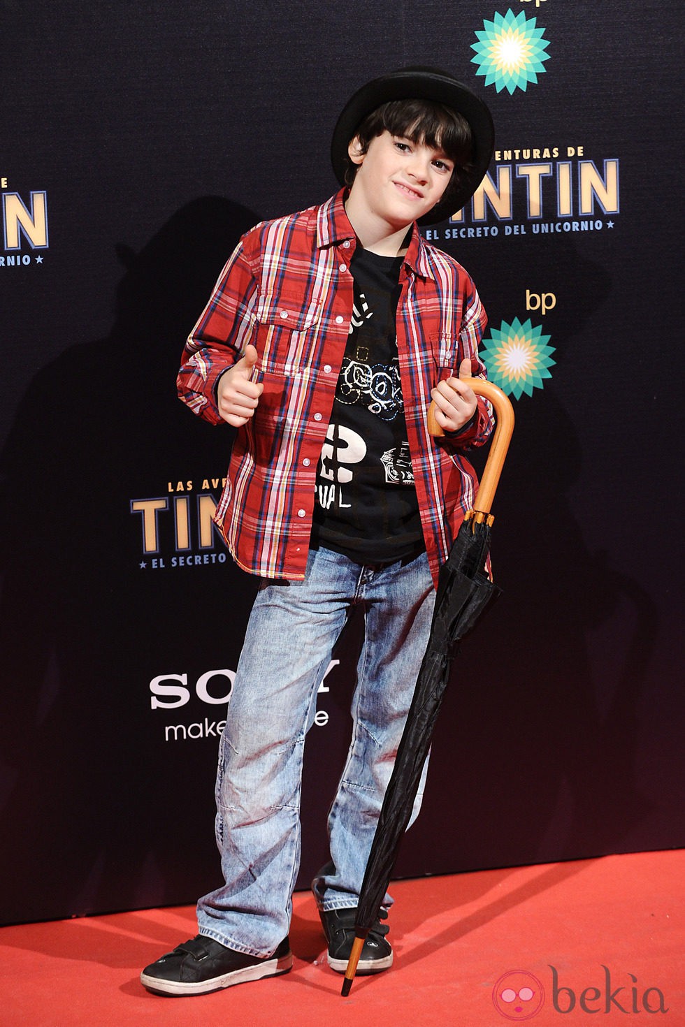 Daniel Avilés en el estreno de 'Las aventuras de Tintín: el secreto del unicornio' en Madrid