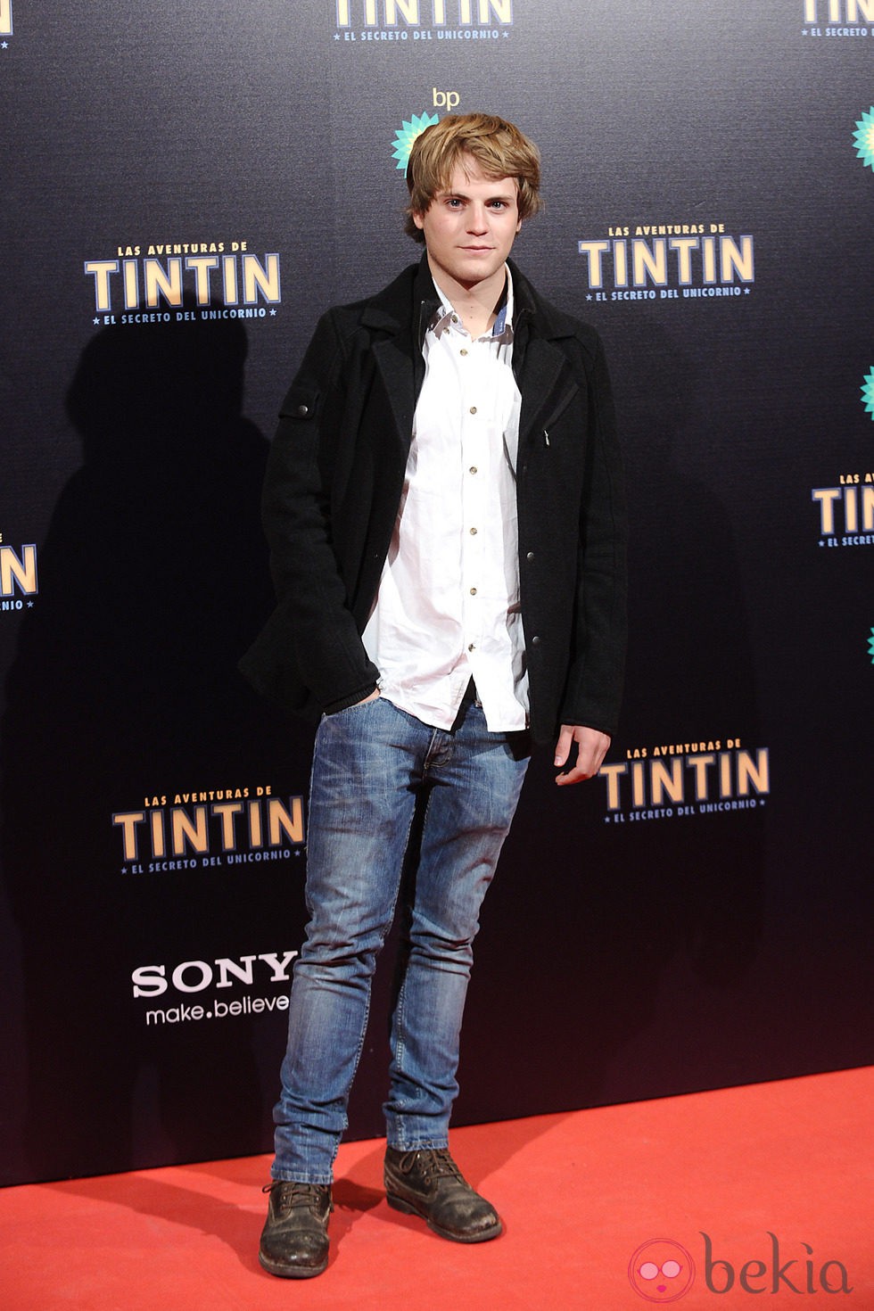Jaime Olías en el estreno de 'Las aventuras de Tintín: el secreto del unicornio' en Madrid