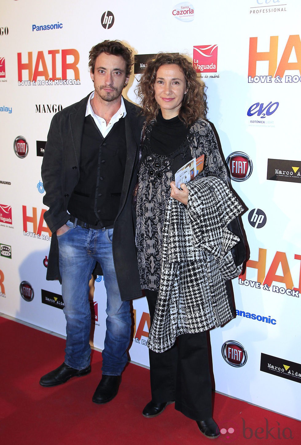 Ismael Martínez en el estreno del musical 'Hair' en Madrid