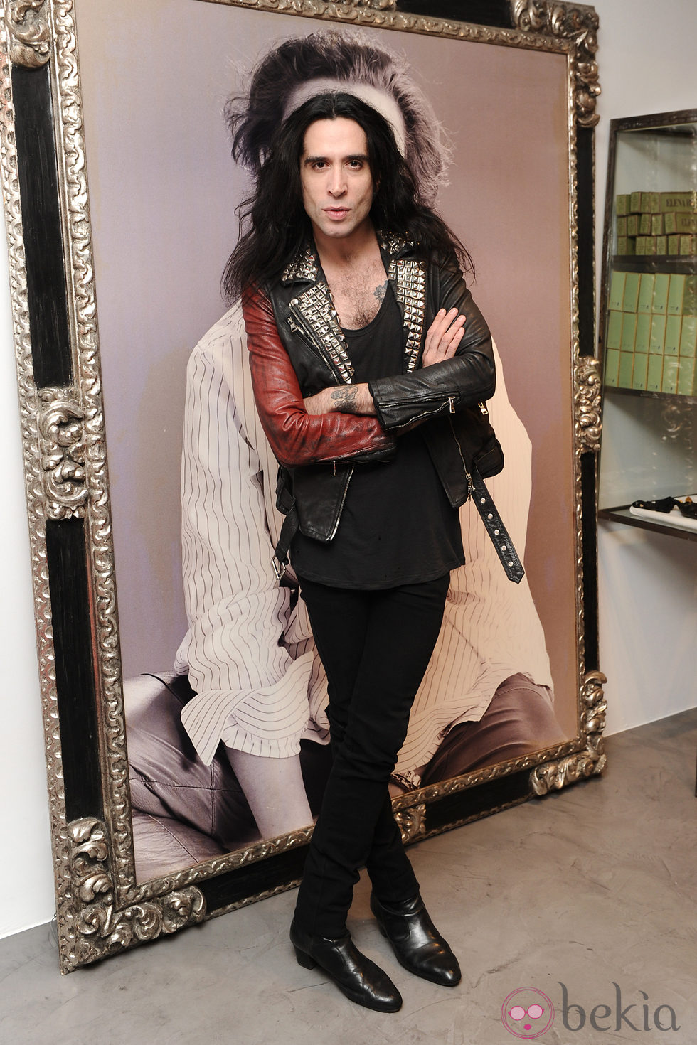 Mario Vaquerizo en la inauguración de la tienda Elena Benarroch en Madrid