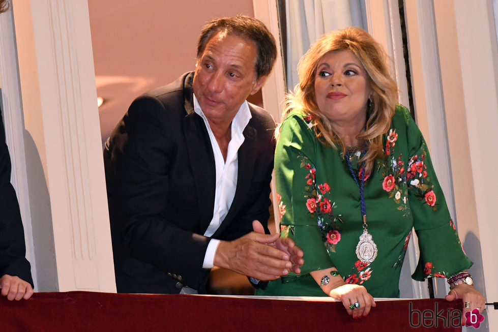 Terelu Campos y Alejandro Rubio en Málaga en Semana Santa 2017
