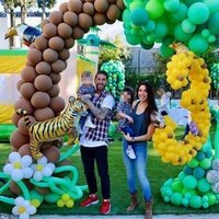 Sergio Ramos y Pilar Rubio celebrando el tercer cumple de Sergio Junior