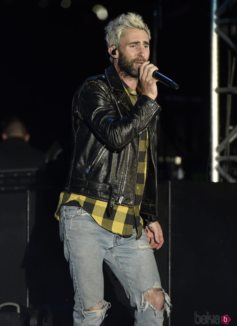 Adam Levine actuando en el Festival Wango Tango 2017