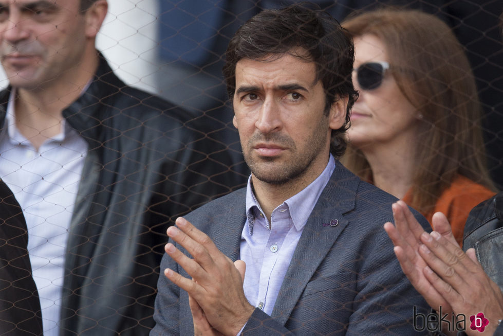 Raúl González en la semifinal del Open de Madrid 2017
