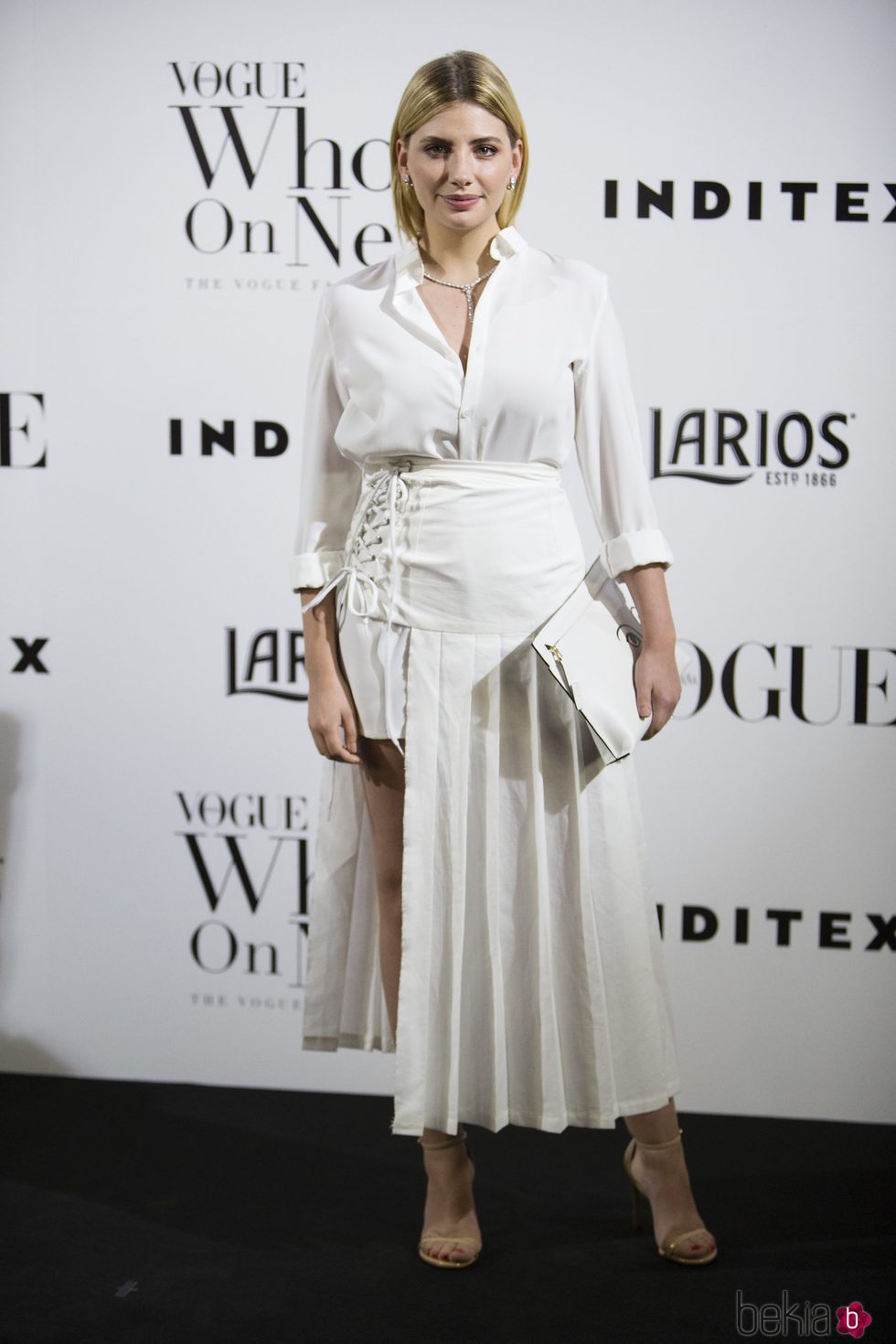 Miriam Giovanelli en la fiesta Vogue Who's on next 2017