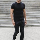 Marc Clotet en la capilla ardiente de David Delfín en el Museo del Traje de Madrid