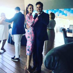 David Bustamante y Paula Echevarría bailando en la comunión de su hija Daniella