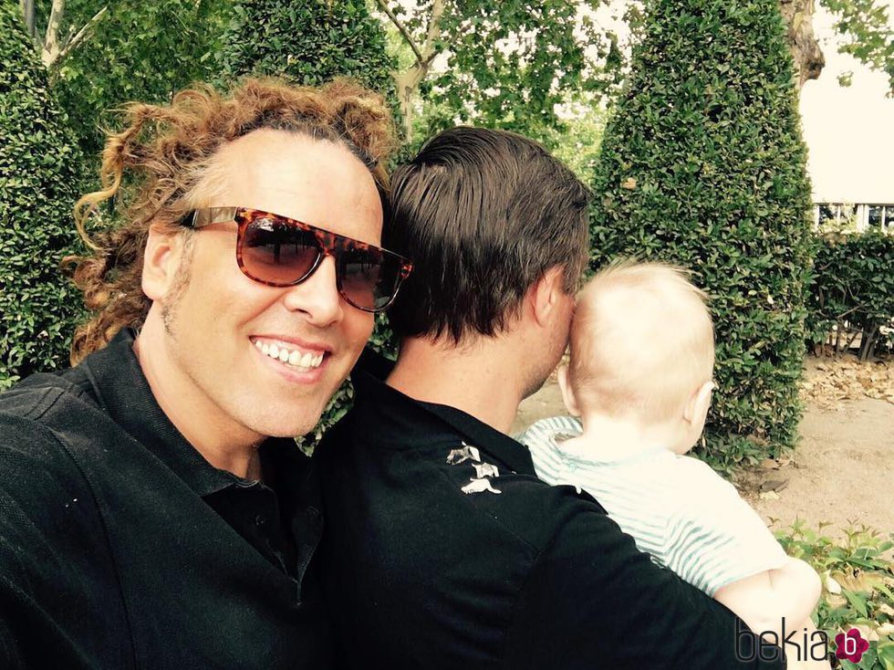 Torito con su marido y su hijo Nathan