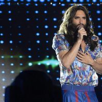 Conchita Wust actuando en el World Pride 2017