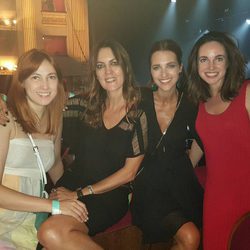 Paula Echevarría junto a varias amigas en el concierto de Sting en Madrid