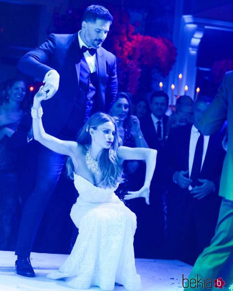 Sofía Vergara durante la fiesta de su boda