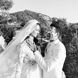 Dani Alves y Joana Sanz el día de su boda